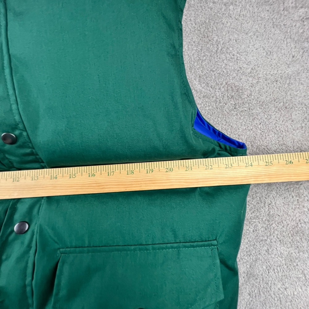 Outdoor Exchange Reversible Puffer Vest Mens XL Green Blue Down Gorpcore Hiking - Picture 9 of 16
